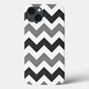 Etui iPhone Case-Mate Chevron blanc et gris Zigzag