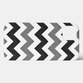 Coques Case-Mate iPhone Chevron blanc et gris Zigzag (Verso (horizontal))