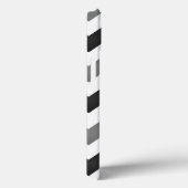 Coques Case-Mate iPhone Chevron blanc et gris Zigzag (Verso / Droite)