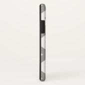Coques Case-Mate iPhone Chevron blanc gris (Dos/Droite)