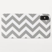Coques Case-Mate iPhone Chevron blanc gris (Dos (Horizontal))