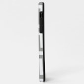 Coques Case-Mate iPhone Chevron blanc gris (Dos/Gauche)