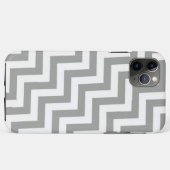 Coques Case-Mate iPhone Chevron blanc gris (Dos (Horizontal))