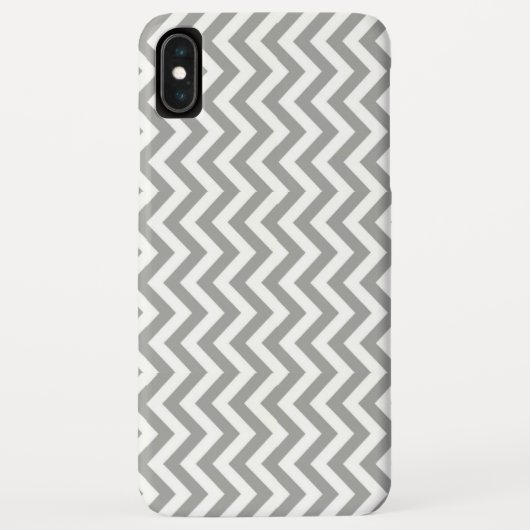 Coques Case-Mate iPhone Chevron blanc gris (Dos)