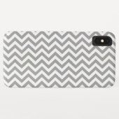 Coques Case-Mate iPhone Chevron blanc gris (Dos (Horizontal))