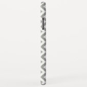 Coques Case-Mate iPhone Chevron blanc gris (Dos/Droite)