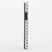 Coques Case-Mate iPhone Chevron blanc gris (Dos/Droite)