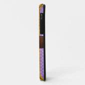 Coques Case-Mate iPhone Chevron Bois Cuir Brown (Dos/Gauche)
