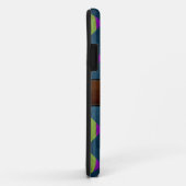 Coques Case-Mate iPhone Chevron Bois Cuir Brown Look #3 (Dos/Droite)