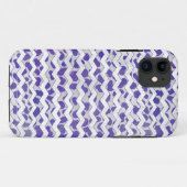 Coques Case-Mate iPhone Chevron Dalmatien violet et blanc (Dos (Horizontal))