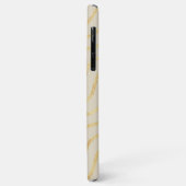 Coques Case-Mate iPhone Chevron d'or sur Taupe (Dos/Gauche)
