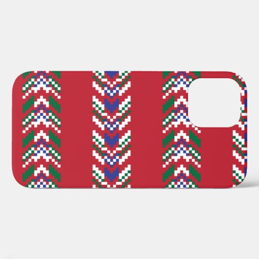 Coques Case-Mate iPhone Chevron fair isle sans couture motif design, (Verso (horizontal))