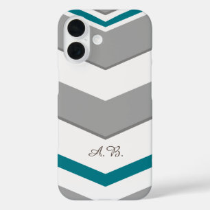 Coques iPhone 16 Chevron moderne avec n'importe quelle couleur Déta