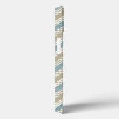 Coques Case-Mate iPhone Chevron motif sur texture de lin (Verso / Droite)