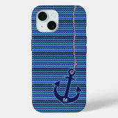 Coques Case-Mate iPhone chevron nautiblue (Verso)