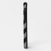 Coques Case-Mate iPhone chevron noir avec tuiles (Dos/Gauche)