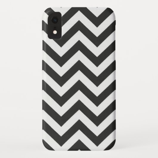 Coques Case-Mate iPhone Chevron noir blanc (Dos)