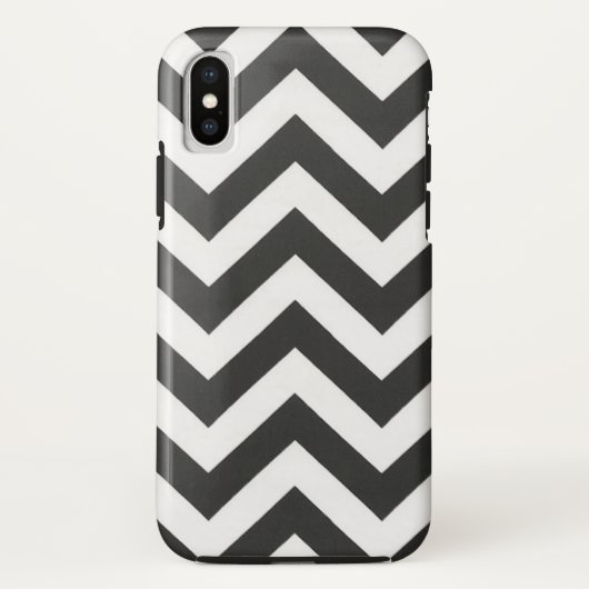 Coques Case-Mate iPhone Chevron noir blanc (Dos)