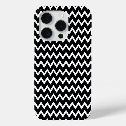 Coques Case-Mate iPhone Chevron noir et blanc (Verso)