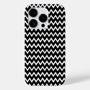 Coque Pour iPhone 14 Pro Chevron noir et blanc