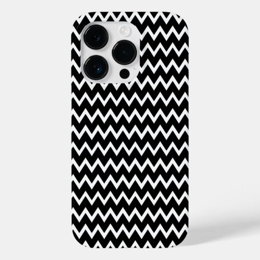 Coques Case-Mate iPhone Chevron noir et blanc (Verso)