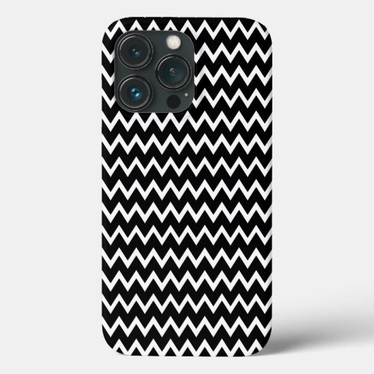 Coques Case-Mate iPhone Chevron noir et blanc (Verso)