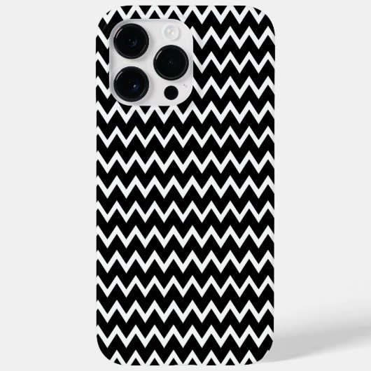 Coques Case-Mate iPhone Chevron noir et blanc (Verso)
