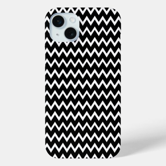 Coques Case-Mate iPhone Chevron noir et blanc (Verso)