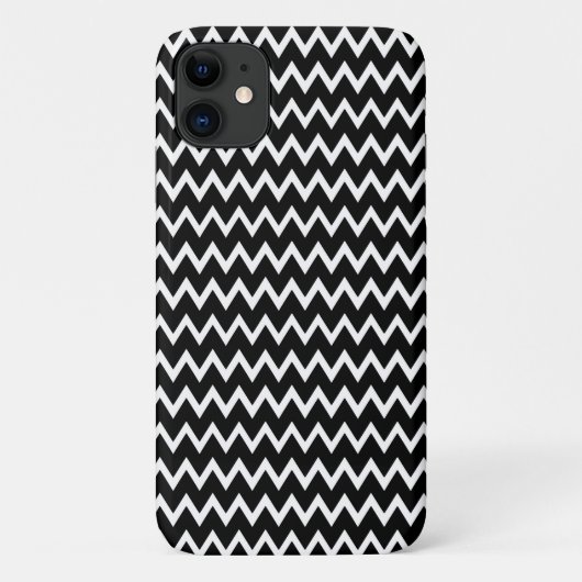 Coques Case-Mate iPhone Chevron noir et blanc (Dos)