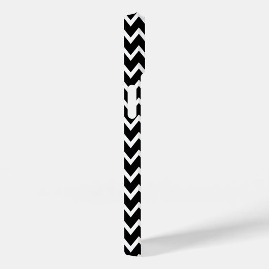Coques Case-Mate iPhone Chevron noir et blanc (Verso / Droite)