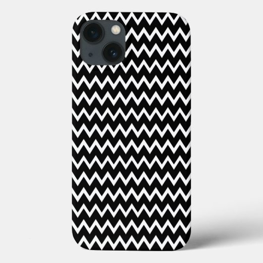 Coques Case-Mate iPhone Chevron noir et blanc (Verso)