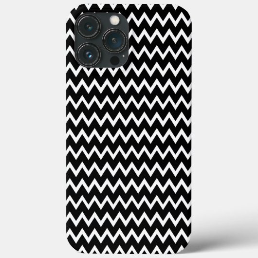 Coques Case-Mate iPhone Chevron noir et blanc (Verso)