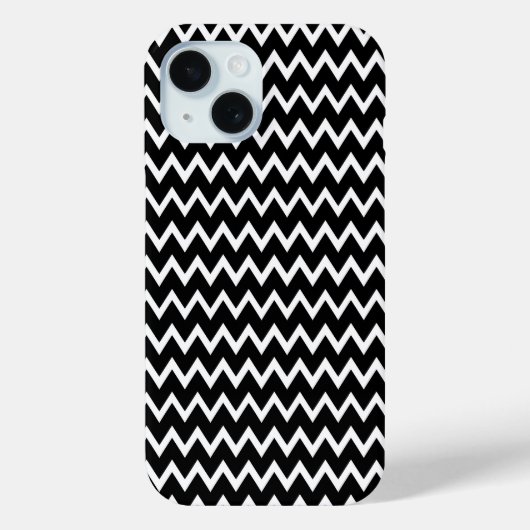 Coques Case-Mate iPhone Chevron noir et blanc (Verso)