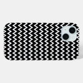Coques Case-Mate iPhone Chevron noir et blanc (Verso (horizontal))