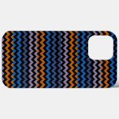 Coques Case-Mate iPhone Chevron noir orange Zigzag (Verso (horizontal))