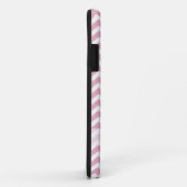 Coques Case-Mate iPhone chevron rose et blanc (Dos/Droite)