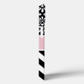 Coques Case-Mate iPhone Chevron rose noir personnalisé (Verso / Droite)