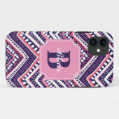 Coques Case-Mate iPhone Chevron tribal pourpre (Dos (Horizontal))