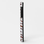 Coques Case-Mate iPhone Chevron Vache Brown et blanc (Dos/Gauche)