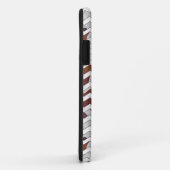 Coques Case-Mate iPhone Chevron Vache Brown et blanc (Dos/Droite)