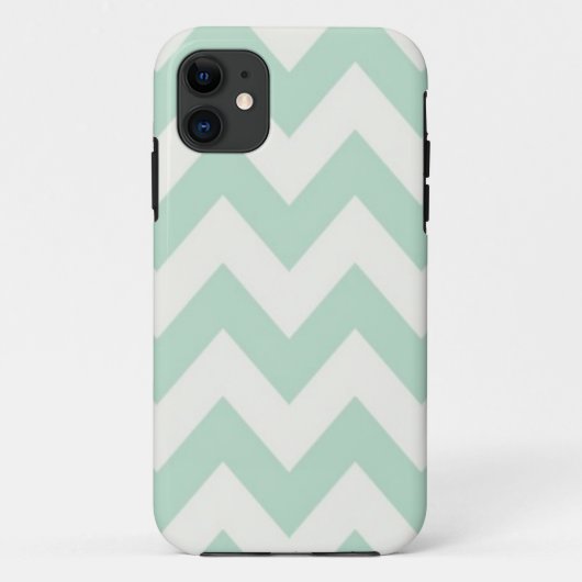 Coques Case-Mate iPhone Chevron vert clair (Dos)