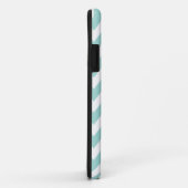 Coques Case-Mate iPhone Chevron vert en bon état et monogramme fait sur (Dos/Droite)