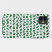 Coques Case-Mate iPhone Chevron Zebra Green et White Print (Dos (Horizontal))