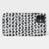 Coques Case-Mate iPhone Chevron Zebra noir et gris (Dos (Horizontal))
