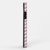 Coques Case-Mate iPhone Chevron zigzag rose tendance avec nom (Dos/Droite)