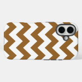 Coques Case-Mate iPhone Chevrons Brown neutres au sucre (Verso (horizontal))