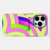 Coques Case-Mate iPhone chevrons chic rose/chaux (Verso (horizontal))