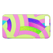 Coques Case-Mate iPhone chevrons chic rose/chaux (Dos (Horizontal))