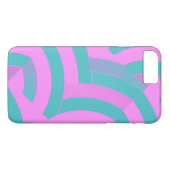 Coques Case-Mate iPhone chevrons chic rose/vert moderne (Dos (Horizontal))