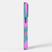 Coques Case-Mate iPhone chevrons chic rose/vert moderne (Verso / Droite)